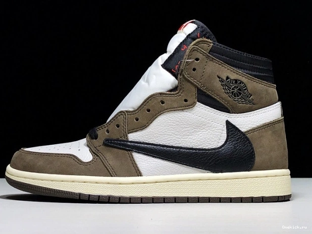 One Kick 1 'Mocha' Air High OG Retro Scott Jordan x Travis - CD4487 100 0726